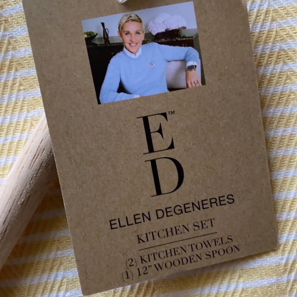 2 LEFT - NEW ED kitchen towel/wooden spoon set kindness - Picture 4 of 6